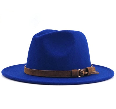 Leather Strap Fedora Hat - Gentlemen's Hat