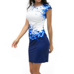 Load image into Gallery viewer, Slim-Fitted Women&#39;s Bodycon Floral Dress
