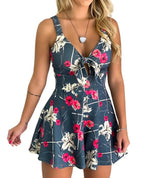 Load image into Gallery viewer, Floral Shoulder Strap Romper for Women
