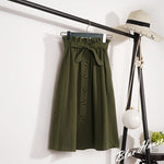 Load image into Gallery viewer, Buttoned High Waist Skirt - Women&#39;s Midi Skirt
