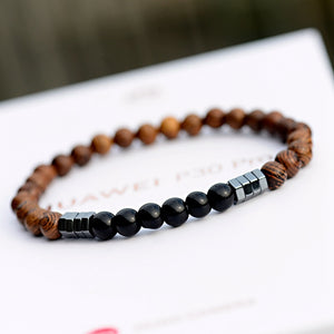 Classic Natural Wood Beads Bracelet