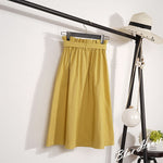 Load image into Gallery viewer, Buttoned High Waist Skirt - Women&#39;s Midi Skirt
