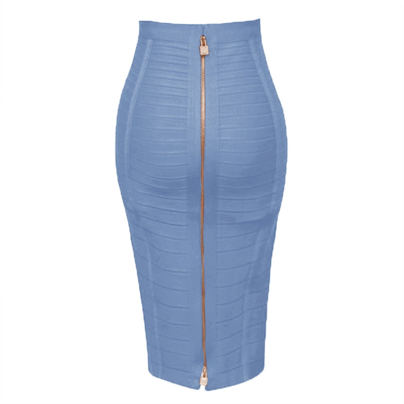 Zipper Formal Pencil Skirt for Women