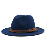 Load image into Gallery viewer, Leather Strap Fedora Hat - Gentlemen&#39;s Hat
