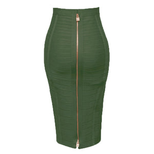 Zipper Formal Pencil Skirt for Women