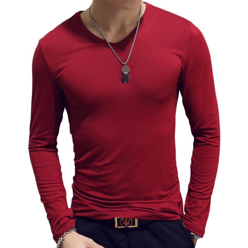 Long Sleeve Men's Casual T-shirts