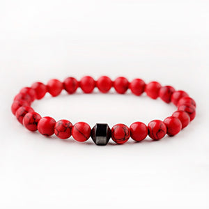 Men Cylinder Hematite Bracelets - Classic Natural Stone Beads Bracelets