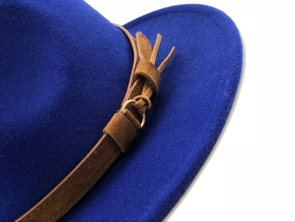 Leather Strap Fedora Hat - Gentlemen's Hat