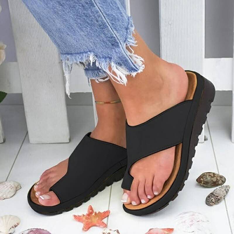 Simple & Classic Flat Sole Slip-on Sandals