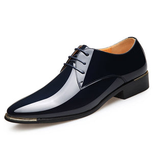 New Men's High Quality Patent Leather Shoes