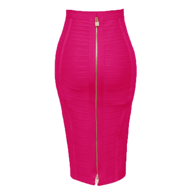 Zipper Formal Pencil Skirt for Women