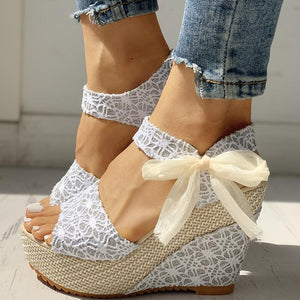 Hot Lace Leisure Women Wedges