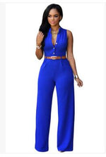 Load image into Gallery viewer, Classy Buttoned V-neck Women&#39;s Romper
