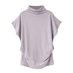 Load image into Gallery viewer, Women&#39;s Casual Turtleneck Short Sleeve Shirt
