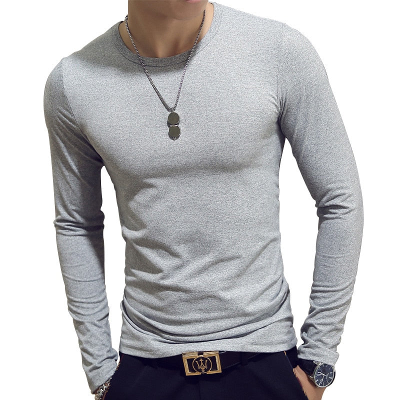 Long Sleeve Men's Casual T-shirts