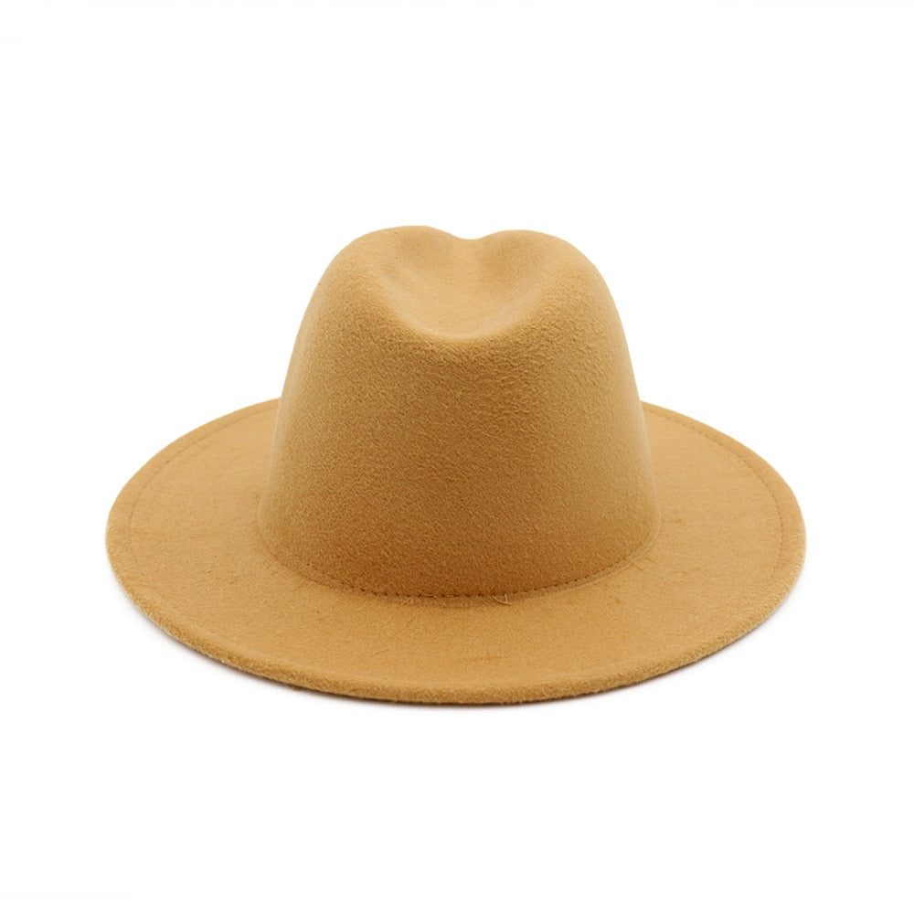 New Felt Hat - Men's Wide Brim Fedoras