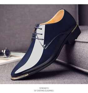 New Men's High Quality Patent Leather Shoes