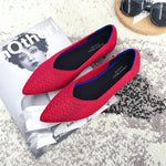 Load image into Gallery viewer, Women&#39;s Flat Shoes - Breathable Knit Pointed Moccasin
