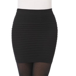 Women's Sexy Pleated Short Skirt with Elastic Waistband