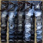 Load image into Gallery viewer, Biker Ripped Jeans - Men&#39;s Ripped Jeans
