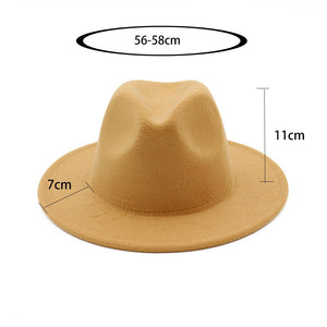 New Felt Hat - Men's Wide Brim Fedoras