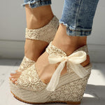 Load image into Gallery viewer, Hot Lace Leisure Women Wedges
