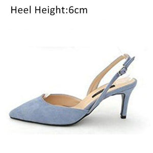 Pointed Toe Ankle Strap Heels