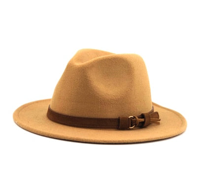 Leather Strap Fedora Hat - Gentlemen's Hat