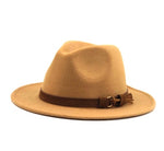 Load image into Gallery viewer, Leather Strap Fedora Hat - Gentlemen&#39;s Hat
