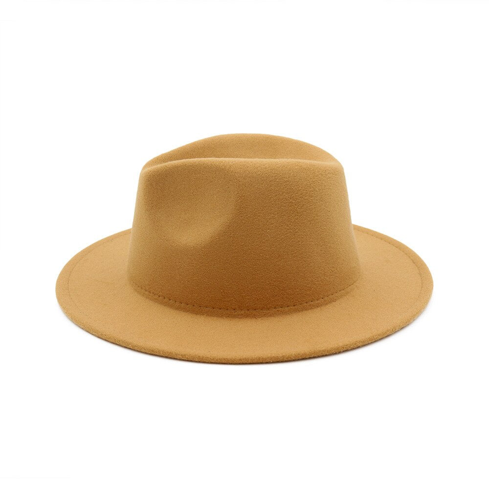 New Felt Hat - Men's Wide Brim Fedoras