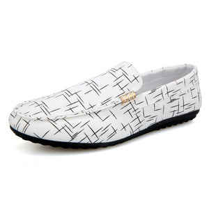 Spring/Summer Men's Casual Shoes - Light Canvas Flat Loafers