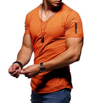 Load image into Gallery viewer, V-neck Fitness T-shirt - Men&#39;s Short Sleeve T-shirt
