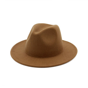 New Felt Hat - Men's Wide Brim Fedoras