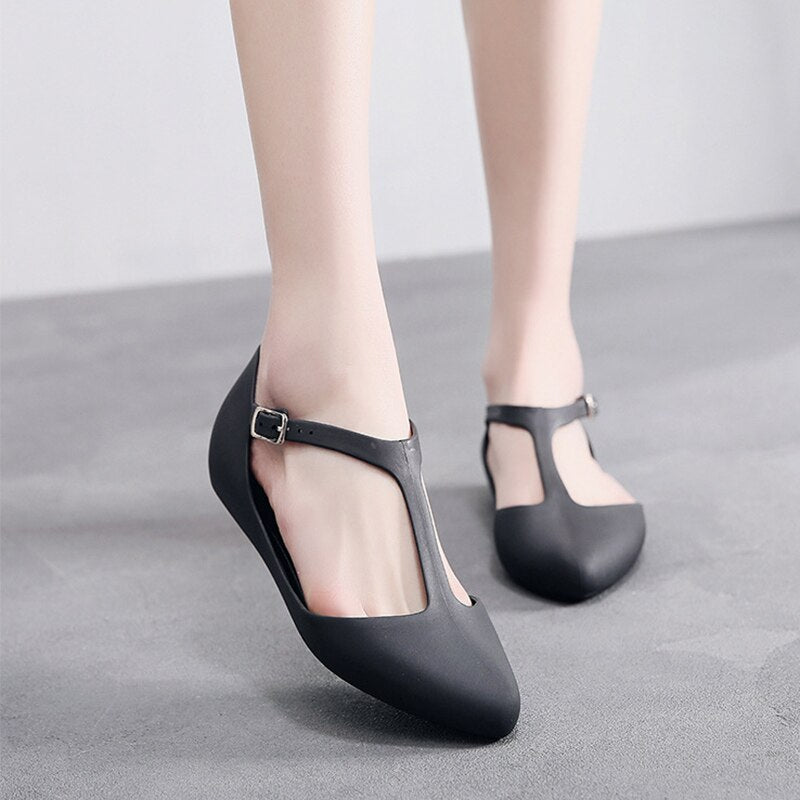 Buckle Strap Comfortable Women's Flats