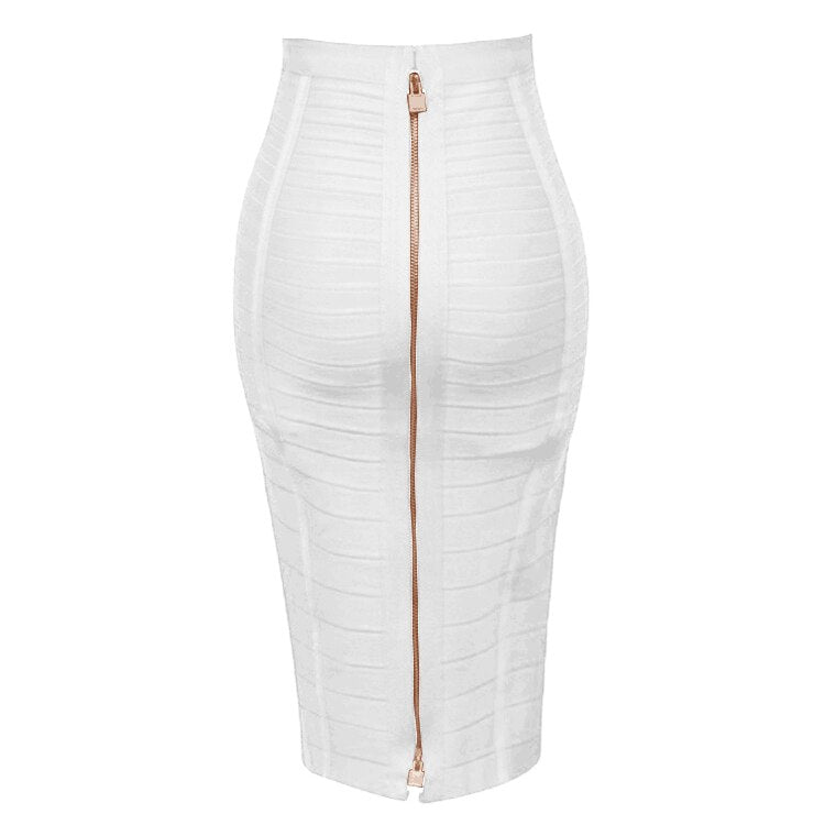 Zipper Formal Pencil Skirt for Women