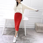 Load image into Gallery viewer, Stretchable Slim-fit Split Skirt - Women&#39;s Pencil Skirts
