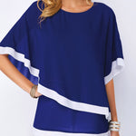 Load image into Gallery viewer, Women&#39;s Double Layer Chiffon Blouse
