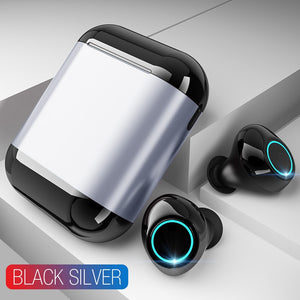 Noise Reduction Wireless Earbuds - Bluetooth Stereo Earphone With Mic and Portable Charging Box