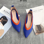 Load image into Gallery viewer, Knitted Mixed Color Women Flats - Moccasins
