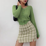 Load image into Gallery viewer, Chic Split Mini Skirt with Under Short - Women&#39;s Skirts
