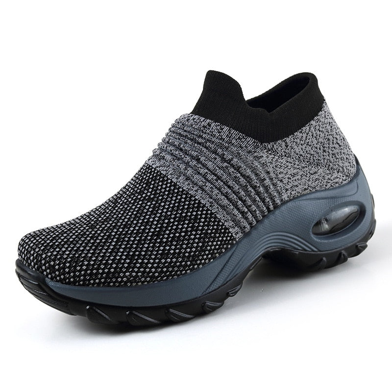 Women's Sock-feel Mesh Air-cushioned Sneakers