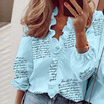 Load image into Gallery viewer, Elegant Ruffle Blouse - Women&#39;s Fashion Shirts
