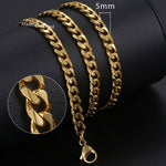 Load image into Gallery viewer, Classy A-Z Initial Pendant Gold Necklace for Women &amp; Men w/ Cuban Link Chain
