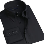 Load image into Gallery viewer, Luxury Diamond Buttons Long Sleeve Slim Fit High Collar Men&#39;s Shirts
