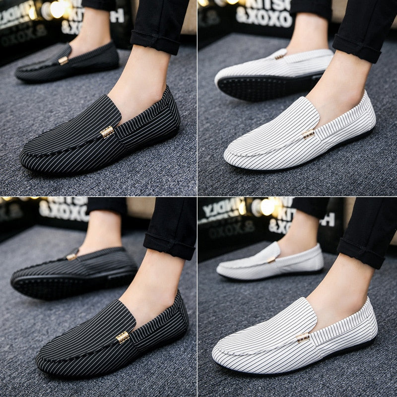 All Season Soft Leather Comfortable Loafers - Lightweight Flat Casual Shoes