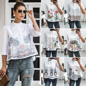 Classy Embroidery Shirt/Blouse for Women