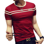 Load image into Gallery viewer, Casual Short Sleeve T-shirt - Men&#39;s Slim Fit Tees
