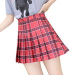 Load image into Gallery viewer, Pleated Plaid Summer Women&#39;s Mini Skirt
