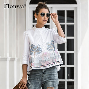 Classy Embroidery Shirt/Blouse for Women