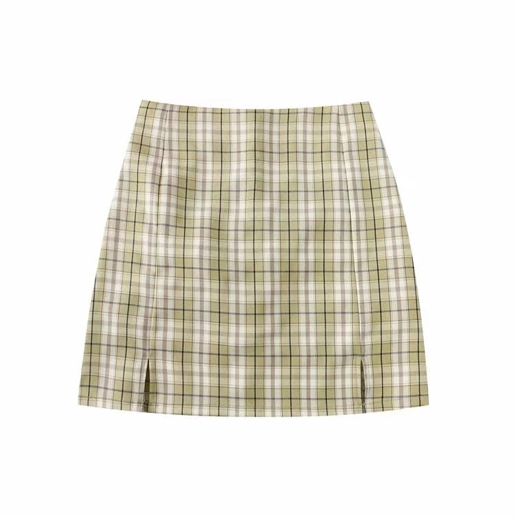 Chic Split Mini Skirt with Under Short - Women's Skirts